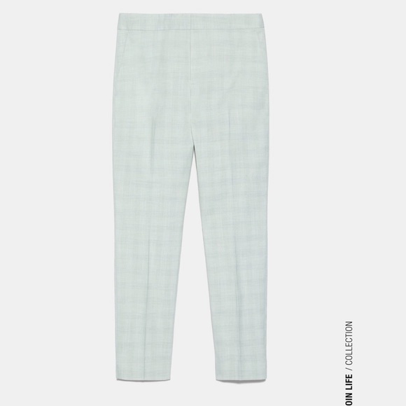 Zara Pants - ZARA BNWT Plaid Cropped Pants